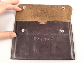 Wehrpaß Hülle aus Kunstleder, gebraucht