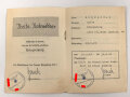 Königsberg, "BDM Kriegseinsatz"  Ausweis, die Hakenkreuz übermalt,  datiert 1942