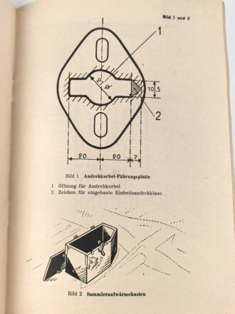 D 662/206a "Leichter Personenkraftwagen K1" Sonderausrüstung für Winterbetrieb, datiert 1944. Vermutlich alter Nachdruck