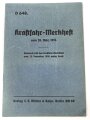 D 648 "Kraftfahr-Merkheft vom 28. März 1935", datiert 1944