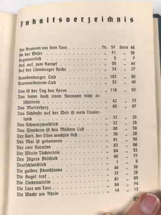 "Kriegskameraden" Soldaten- und Volkslieder, Weihnachten 1939 mit 98 Seiten, DIN A6