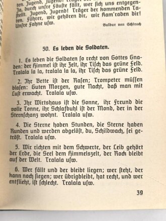 "Kriegskameraden" Soldaten- und Volkslieder, Weihnachten 1939 mit 98 Seiten, DIN A6