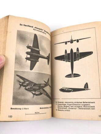 "Deutsche Italienische Britisch-Amerikanische und Sowjetische Kriegsflugzeuge", RLM, 168 Seiten, 1943, DIN A6