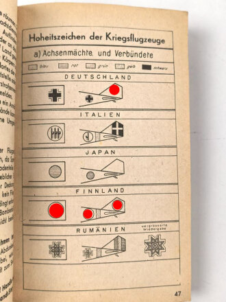 "Deutsche Italienische Britisch-Amerikanische und Sowjetische Kriegsflugzeuge", RLM, 168 Seiten, 1943, DIN A6
