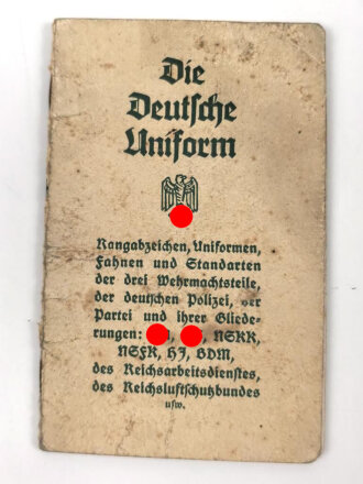 "Die Deutsche Uniform" 25 Seiten, DIN A6