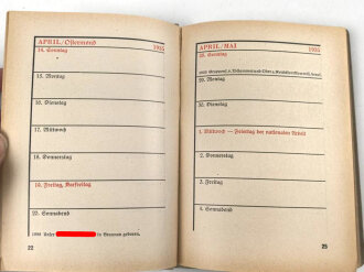 "Taschenkalender des Reichsbundes für...