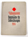"Taschenkalender des Reichsbundes für Leibesübungen 1935", 125 Seiten, Kleinformat, gebraucht