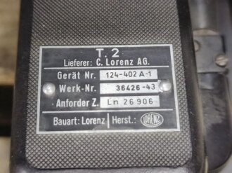 Luftwaffe, Prüftafel PT10 für Fu G 10.  Anforderungszeichen Ln 8162