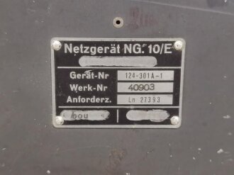 Luftwaffe, Prüftafel PT10 für Fu G 10.  Anforderungszeichen Ln 8162