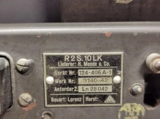 Luftwaffe, Prüftafel PT10 für Fu G 10.  Anforderungszeichen Ln 8162