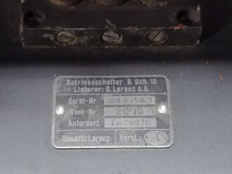Luftwaffe, Prüftafel PT10 für Fu G 10.  Anforderungszeichen Ln 8162