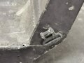 Luftwaffe , Flugzeugsitz aus Leichtmetall. Originallack, Breite 46,5cm