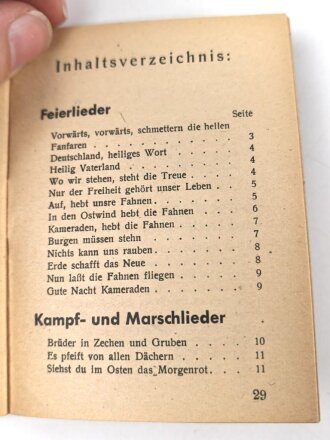 "Pflichtlieder der Hitler-Jugend" 31 Seiten, ungebraucht, DIN A6