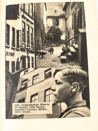 "Schafft uns Jugendherbergen - Wir sind die Garanten der Zukunft" datiert 1934, gebraucht, DIN A6 mit Bestellschein