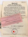 "Schafft uns Jugendherbergen - Wir sind die Garanten der Zukunft" datiert 1934, gebraucht, DIN A6 mit Bestellschein
