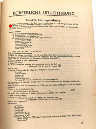 "JM Führerinnendienst, Gebiet Steiermark (30)" Juni 1943, 27 Seiten, gebraucht, DIN A5
