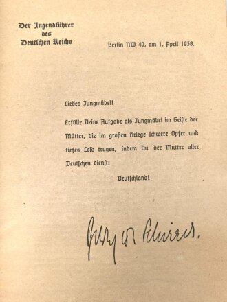 Dv JM 1, Dienstvorschrift der Hitler-Jugend "Der...