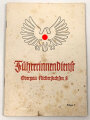 "Führerinnendienst, Obergau Niedersachsen 8" Folge 1, 1939, 50 Seiten, gebraucht, DIN A5