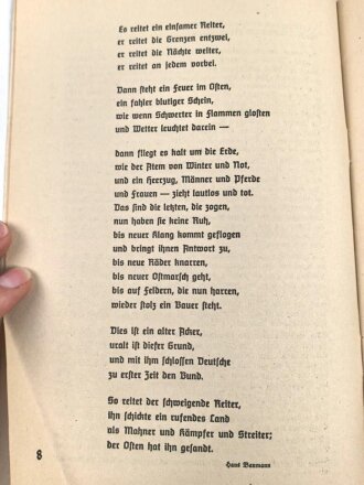 Die Jungmädelschaft - Blätter für Heimabendgestaltung der Jungmädel, Januar Ausgabe 1937, Folge 1 "Deutschland ist größer" 32 Seiten, A5