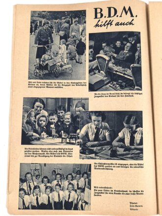 Genossenschaftsfamilie, Hamburg 1940, Nummer 8 "Jungmädel bei der Ernte" 10 Seiten, über A5