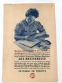 Genossenschaftsfamilie, Hamburg 1940, Nummer 8 "Jungmädel bei der Ernte" 10 Seiten, über A5