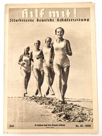 Hilf Mit! - Illustrierte deutsche Schülerzeitung "In Frohen Lauf den Strand entlang", Nr.10, Juli 1939