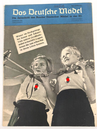 Das Deutsche Mädel - Die Zeitschrift des BDM, Jahrgang 1941 Januarheft