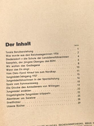 Das Deutsche Mädel - Die Zeitschrift des BDM, Jahrgang 1937 Märzheft