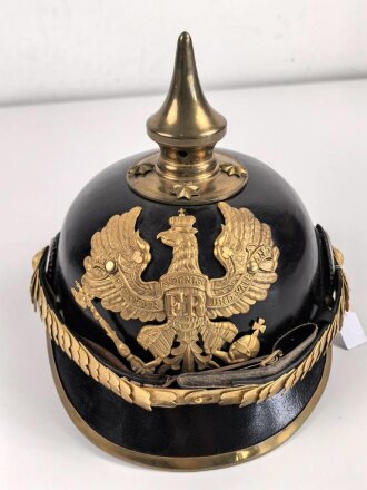 Preussen, Pickelhaube in Kopfgrösse 57, neuzeitliche Anfertigung
