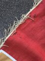 Fahne der NSDAP Ortsgruppe Leussow. Die Hakenkreuze Nachlackiert, sonst unberührt und zusammengehörig. War scheinbar nie auseinander. das Fahnentuch mit Mottenschäden. KEIN VERSAND