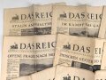 "Das Reich" Deutsche Wochenzeitung, 14 Ausgaben von 1943 und 1944. Jeweils nicht auf Vollständigkeit geprüft