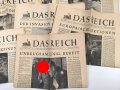"Das Reich" Deutsche Wochenzeitung, 14 Ausgaben von 1943 und 1944. Jeweils nicht auf Vollständigkeit geprüft