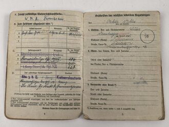 Soldbuch Heer,  ausgestellt 15.5.1941 bei Infanterie Ersatz Btl 698