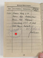 Afrikakorps Soldbuch Heer, ausgestellt 8.5.1942 bei Panzer Regiment 8