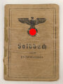 Soldbuch Heer, ausgestellt 21.12.1940 bei MG. Erf. Komp. 104 . Verhältnismäßig wenige Einträge, Vollständig