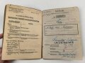 Soldbuch Heer, ausgestellt 21.12.1940 bei MG. Erf. Komp. 104 . Verhältnismäßig wenige Einträge, Vollständig