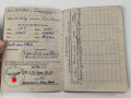 Soldbuch Heer, ausgestellt 21.12.1940 bei MG. Erf. Komp. 104 . Verhältnismäßig wenige Einträge, Vollständig
