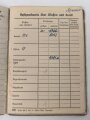 Soldbuch Heer, ausgestellt 21.12.1940 bei MG. Erf. Komp. 104 . Verhältnismäßig wenige Einträge, Vollständig