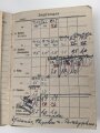 Soldbuch Heer, ausgestellt 21.12.1940 bei MG. Erf. Komp. 104 . Verhältnismäßig wenige Einträge, Vollständig