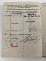 Soldbuch Heer, ausgestellt 21.12.1940 bei MG. Erf. Komp. 104 . Verhältnismäßig wenige Einträge, Vollständig