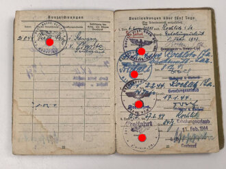 Soldbuch Heer, ausgestellt 14.10.1942 bei Stamm Kp. Pz. Gren. Ers. Btl. 101