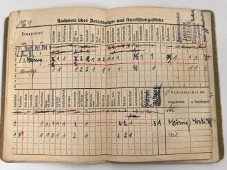 Soldbuch Heer, ausgestellt 14.10.1942 bei Stamm Kp. Pz. Gren. Ers. Btl. 101