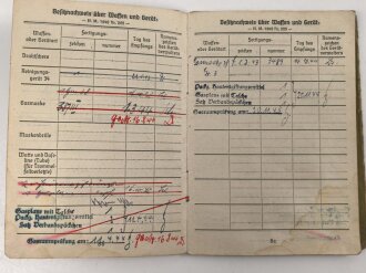 Soldbuch Heer, ausgestellt 14.10.1942 bei Stamm Kp. Pz. Gren. Ers. Btl. 101