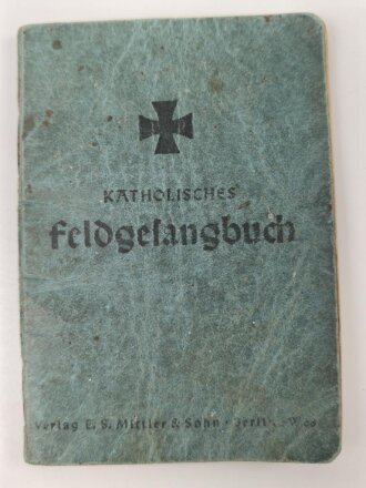 Katholisches Feldgesangbuch, 95 Seiten, Kleinformat, gebraucht