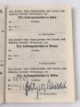 Hitler-Jugend Leistungsbuch eines Angehörigen aus Ried  im Innkreis, Bann 541 , eingetragenes Leistungsabzeichen in silber, 1940