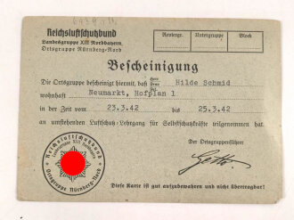 Ausweis Konvolut einer Frau aus Augsburg, Führerausweis BDM, Abnahmeberechtigungsausweis für das BDM Leistungsabzeichen, RAD Paß, und weiteres