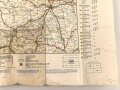 Deutsche Heereskarte "Stuttgart" Ausgabe Nr. 2, datiert 1944, gebraucht, Maße 50 x 66 cm