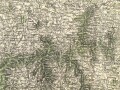 Landkarte Österreich "Wels und Kremsmünster und Ried im Innkreis und Vöcklabruck, 2 Karten verklebt, Stempel: Eigentum der SA-Gruppenschule Alpenland, gebraucht