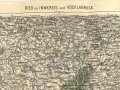 Landkarte Österreich "Wels und Kremsmünster und Ried im Innkreis und Vöcklabruck, 2 Karten verklebt, Stempel: Eigetum der SA-Gruppenschule Alpenland, gebraucht