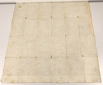 "Jro - Strassenkarte Sonderblatt Saarpfalz" stark gebraucht, Maße 82 x 85 cm